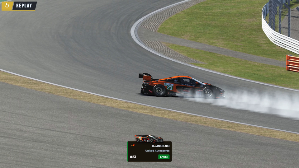 Replay overlays and stinger on air: Driver info for a yellow, the 1v1 graphic for a contact, a REPLAY banner, and your own MP4 or WebM stinger into replays.